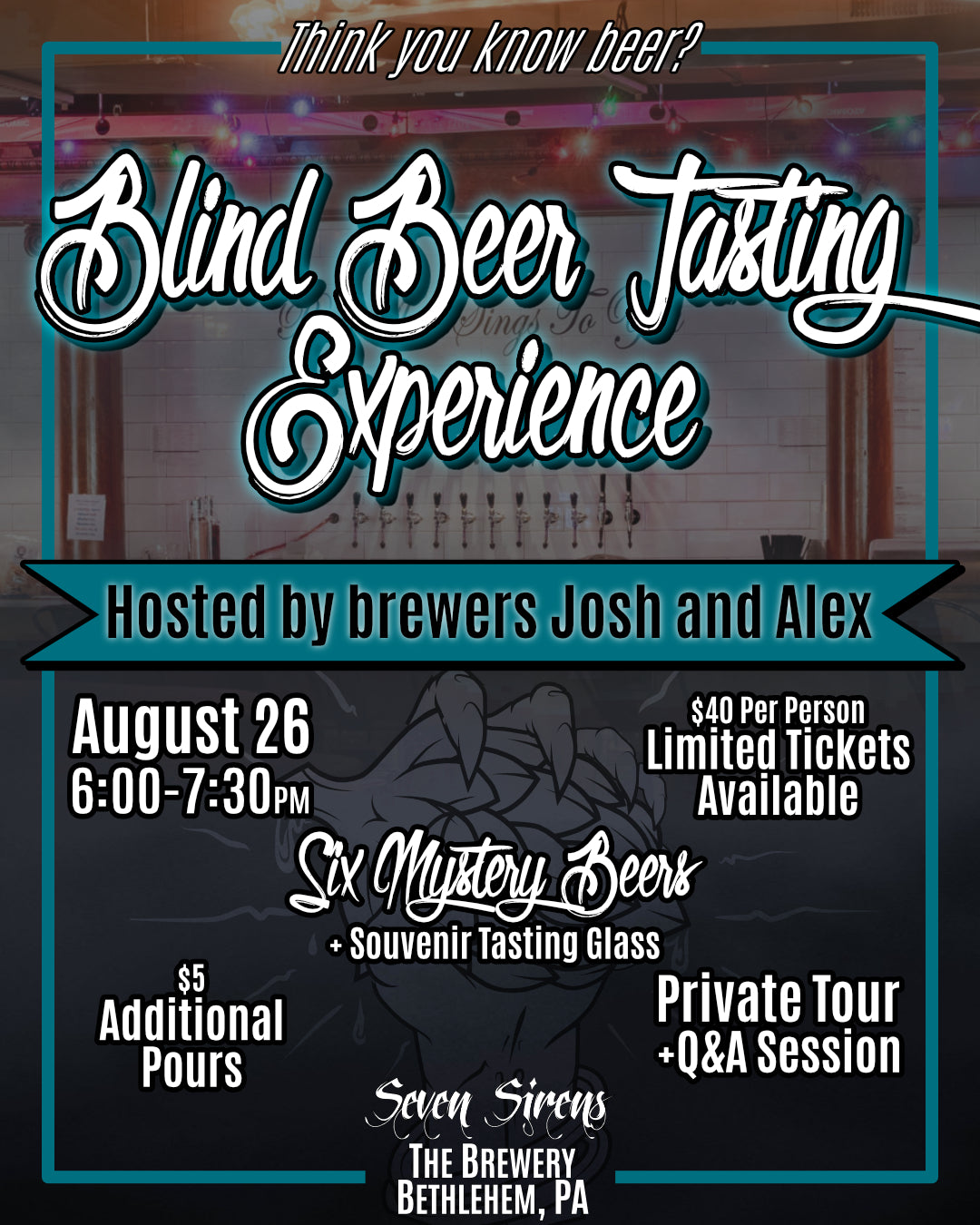 Blind Beer Tasting Experience
